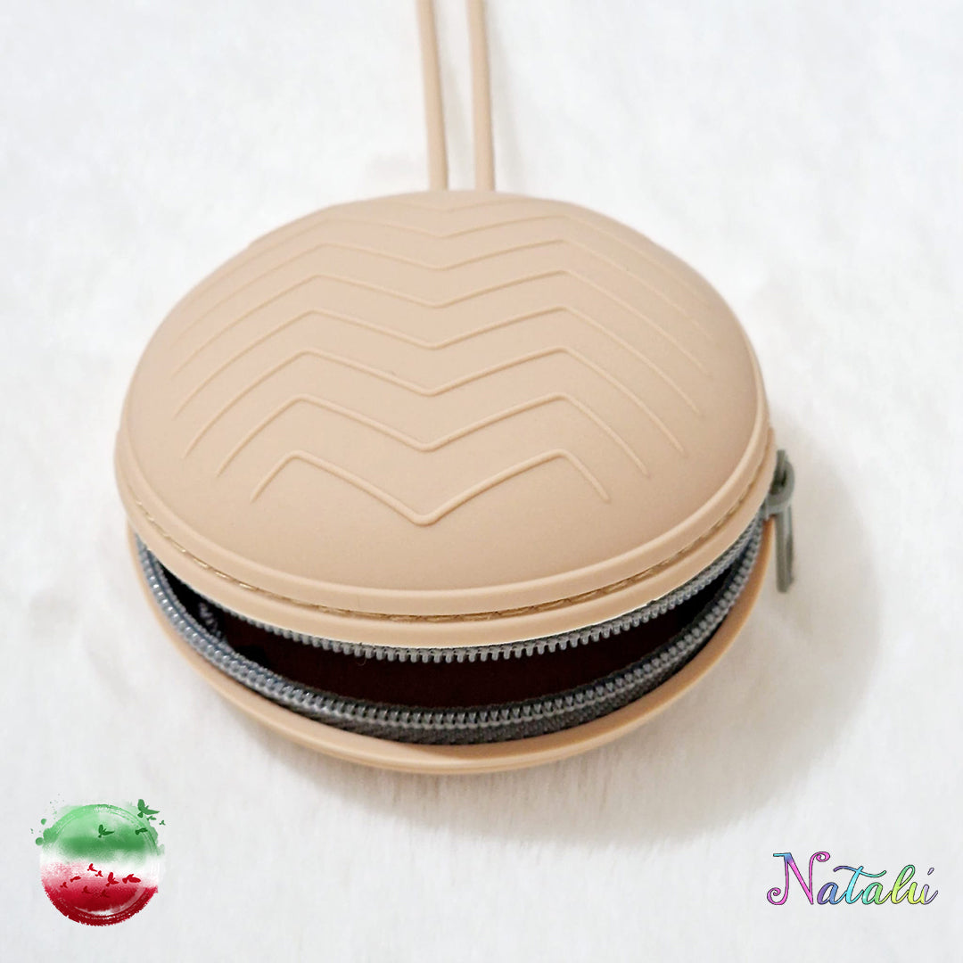 Étui à Sucette en Silicone Crème