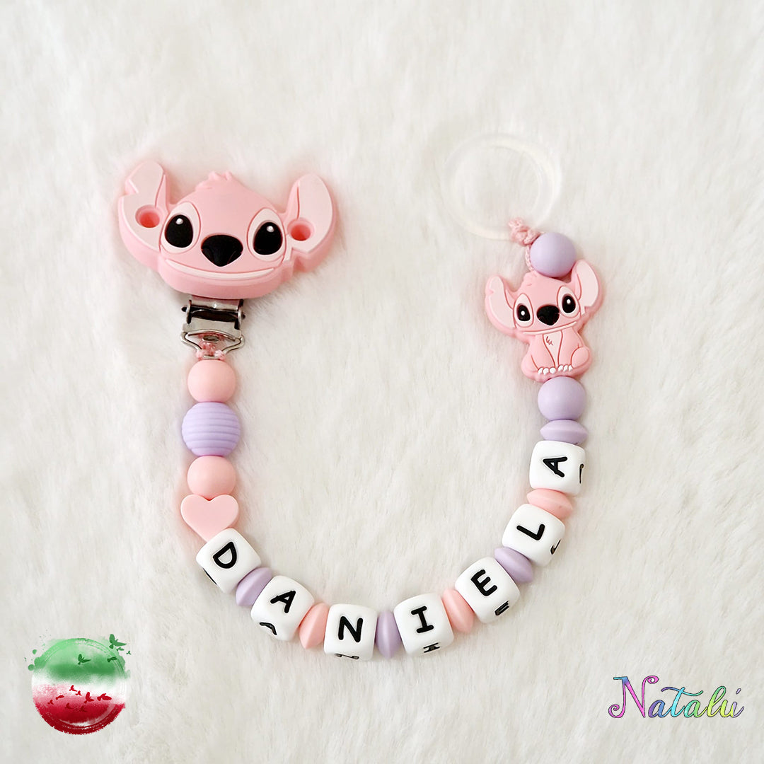 Personalized Stitch Pacifier Chain