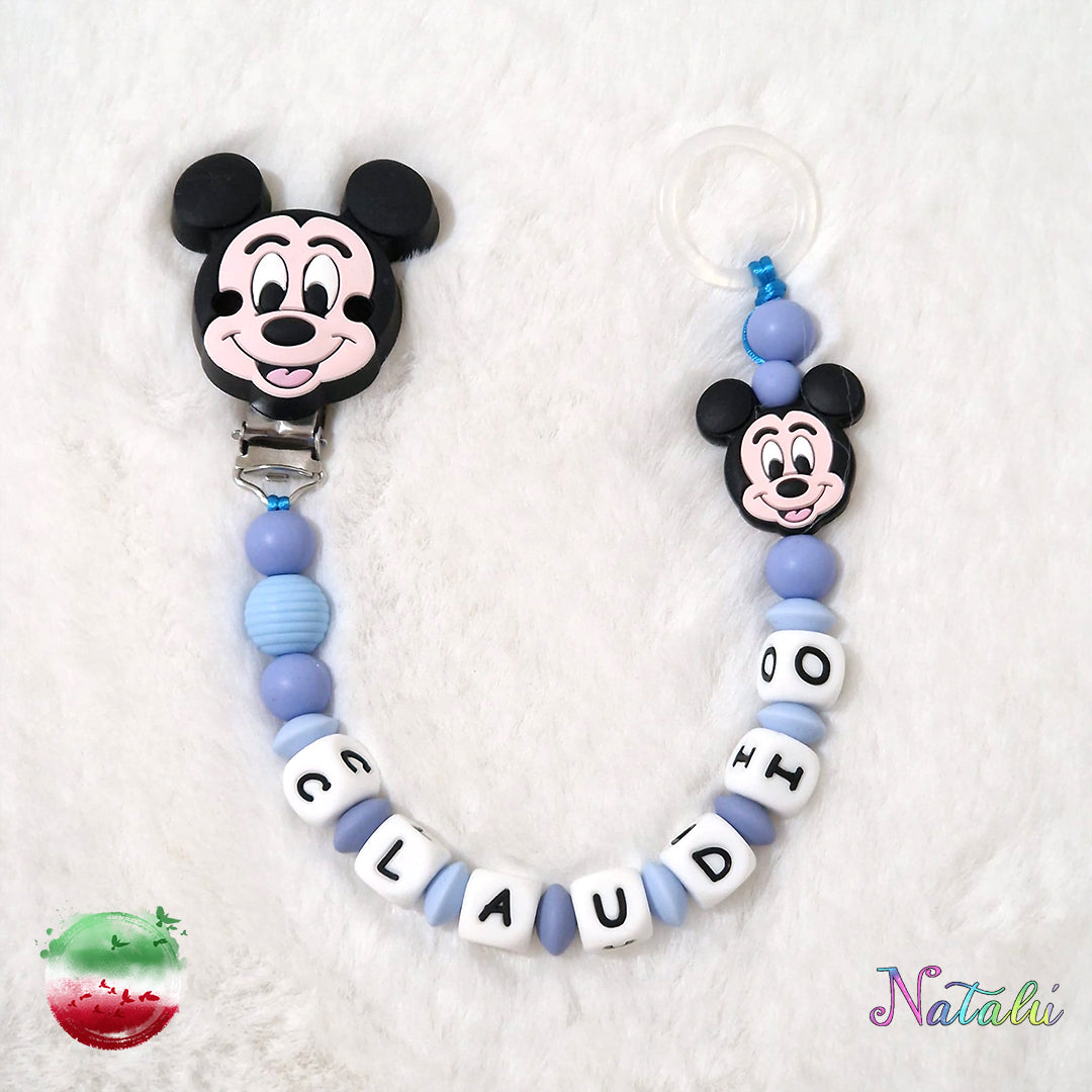 Personalisierte Mickey Mouse Schnullerkette