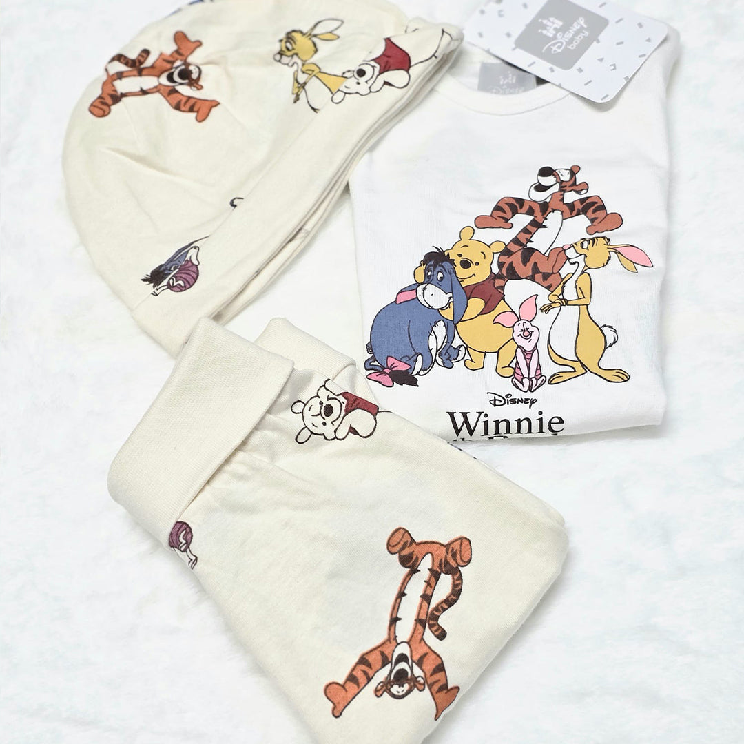 Completo Neonato Disney Winnie the Pooh 3 Pezzi