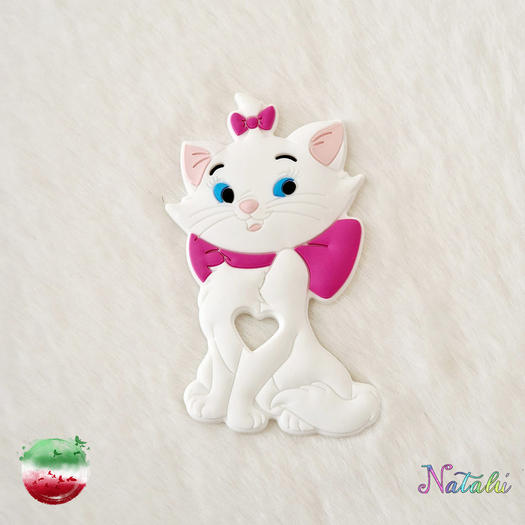 Personalisierte Schnullerkette Minou Fuchsia