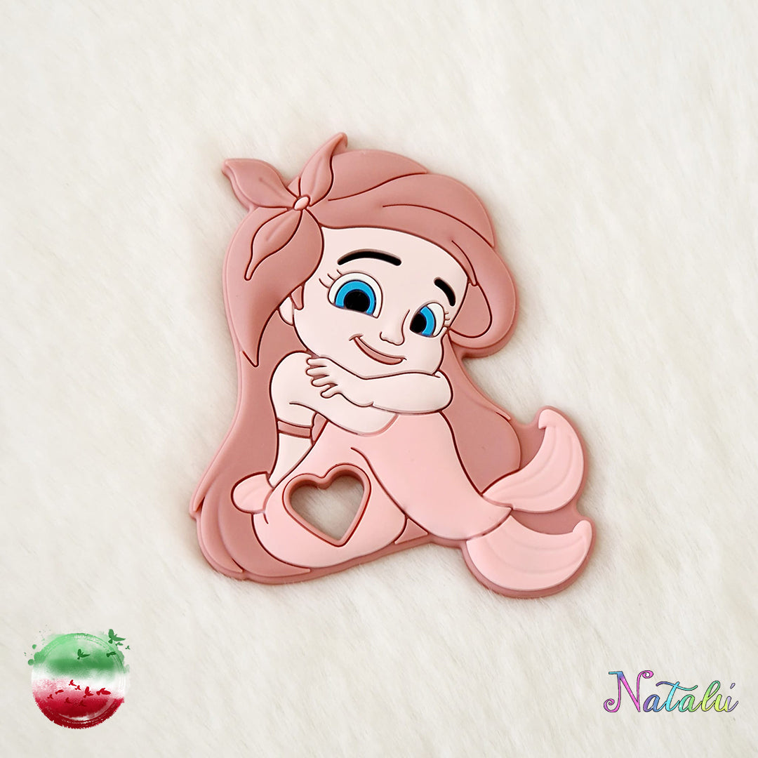 Chaîne de sucette sirène rose personnalisée