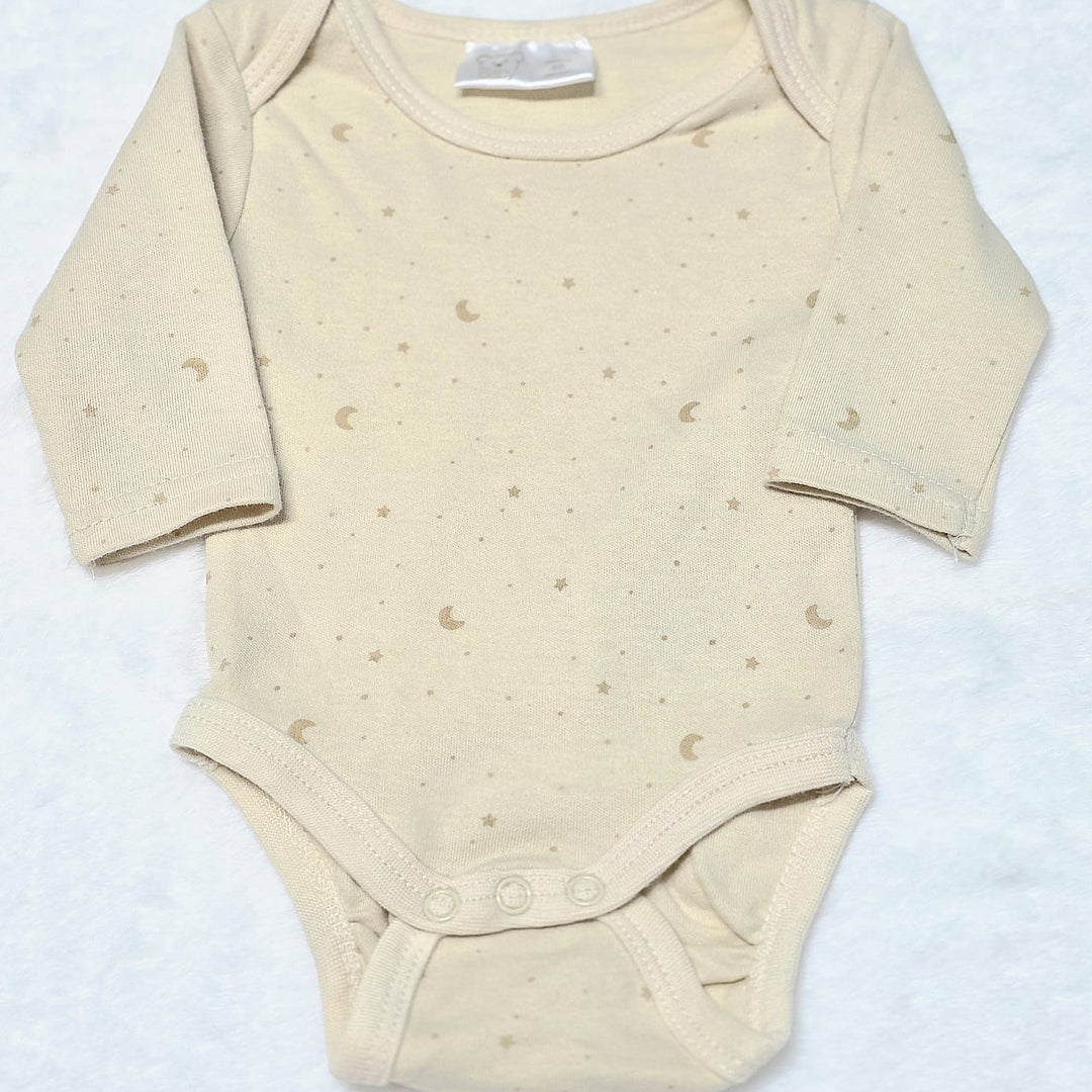Completo Neonato Salopette Beige con Luna