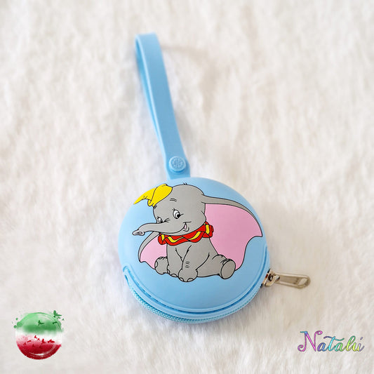 Dumbo Blue Silicone Pacifier Case