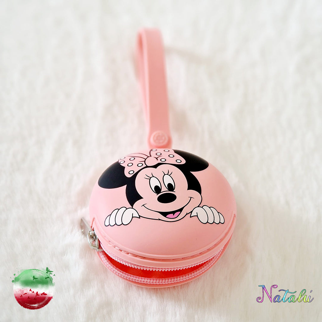 Astuccio Portaciuccio in Silicone Minnie Rosa