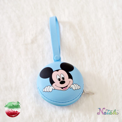 Étui à Sucette en Silicone Mickey Mouse Bleu