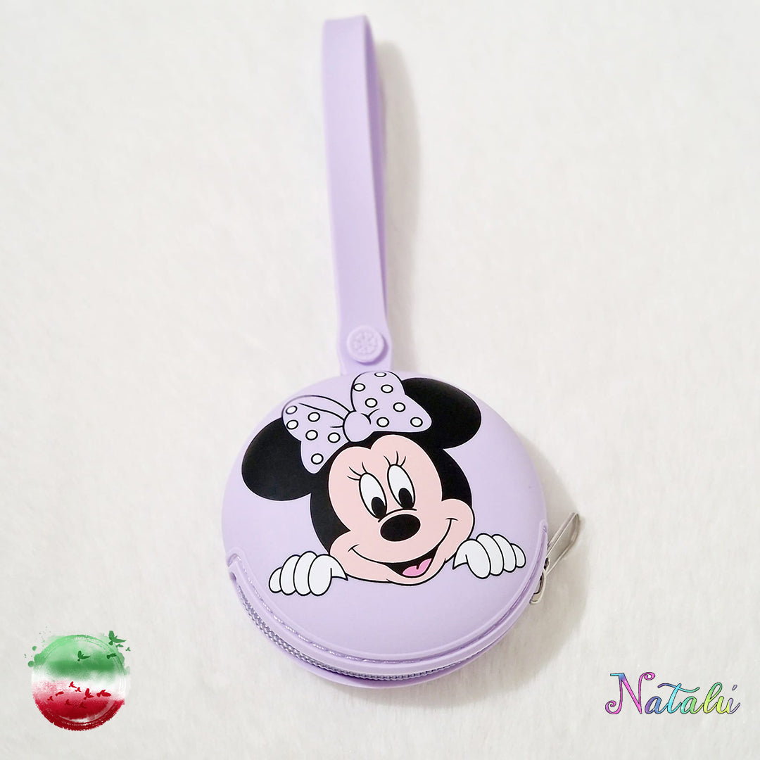 Astuccio Portaciuccio in Silicone Minnie Glicine