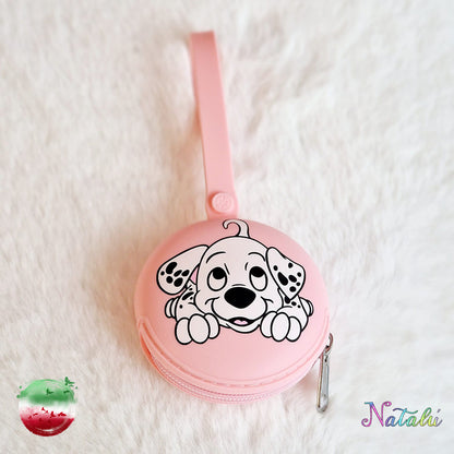 Personalized Pink Dalmatian Pacifier Chain