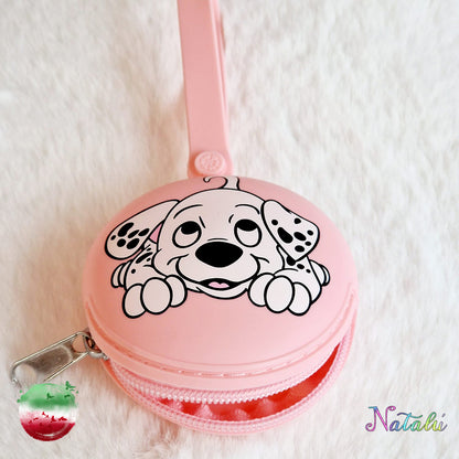 Personalized Pink Dalmatian Pacifier Chain