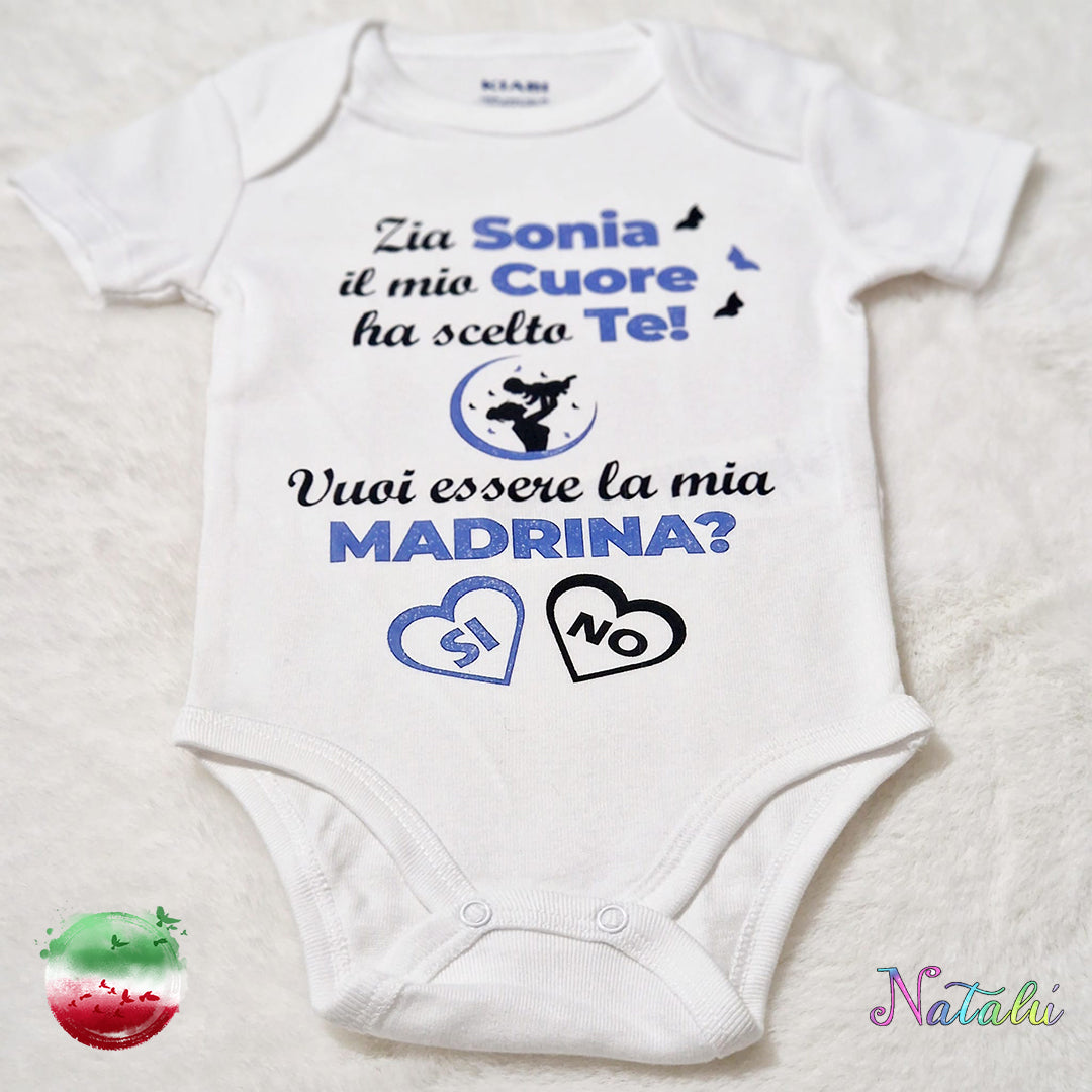 Custom Baby Bodysuit - Godmother Blue