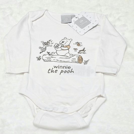 Body Neonato Disney Winnie the Pooh Bianco