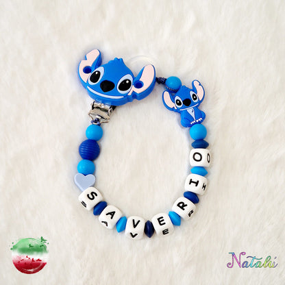 Personalized Stitch Pacifier Chain