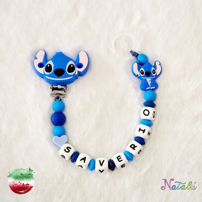 Personalized Stitch Pacifier Chain