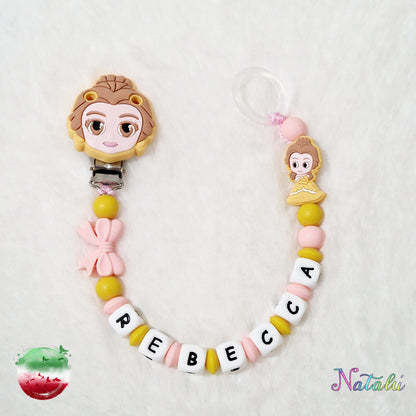 Belle Personalized Pacifier Chain