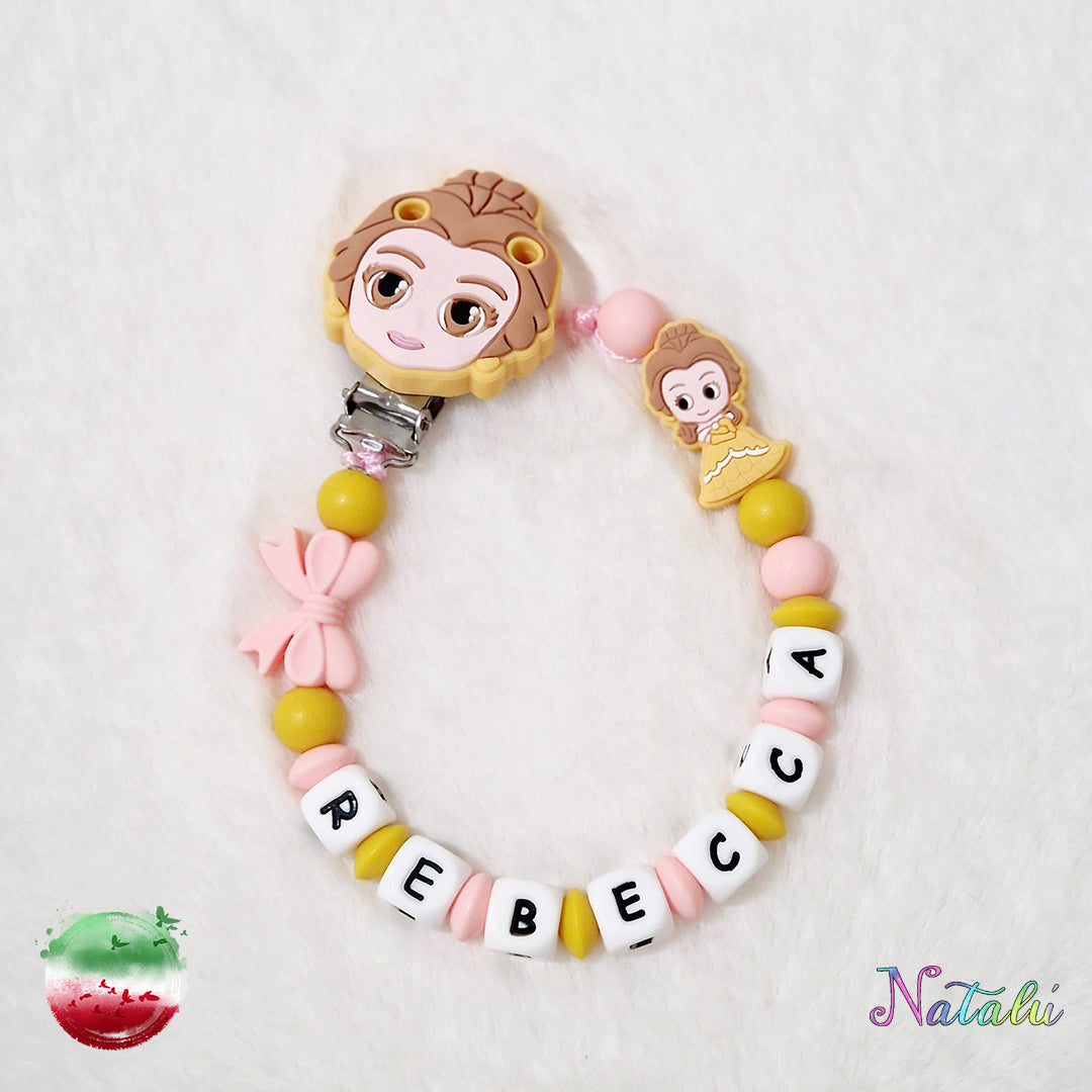 Belle Personalized Pacifier Chain