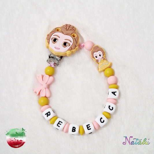 Belle Personalized Pacifier Chain