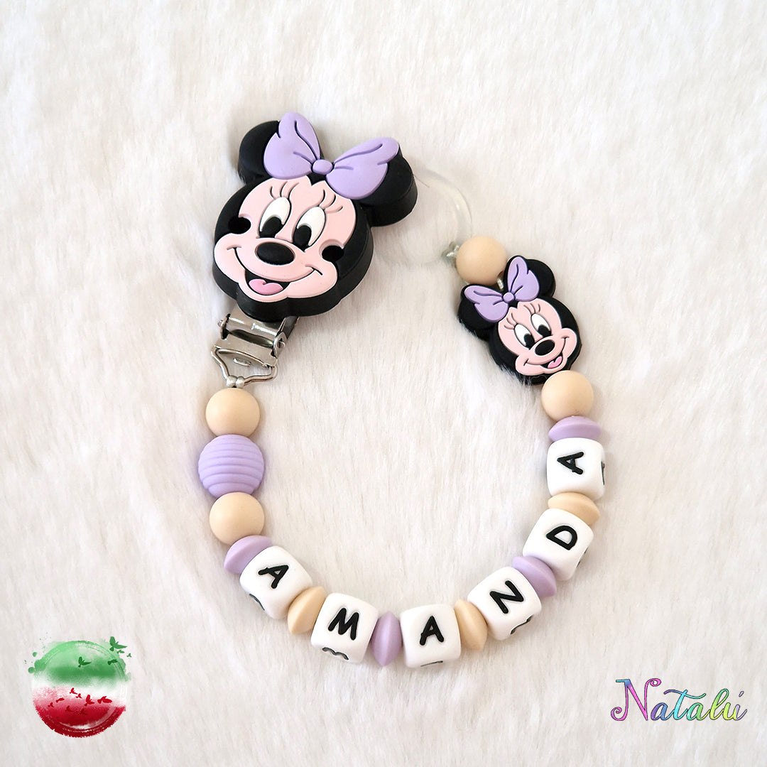 Personalisierte Mickey Mouse Schnullerkette