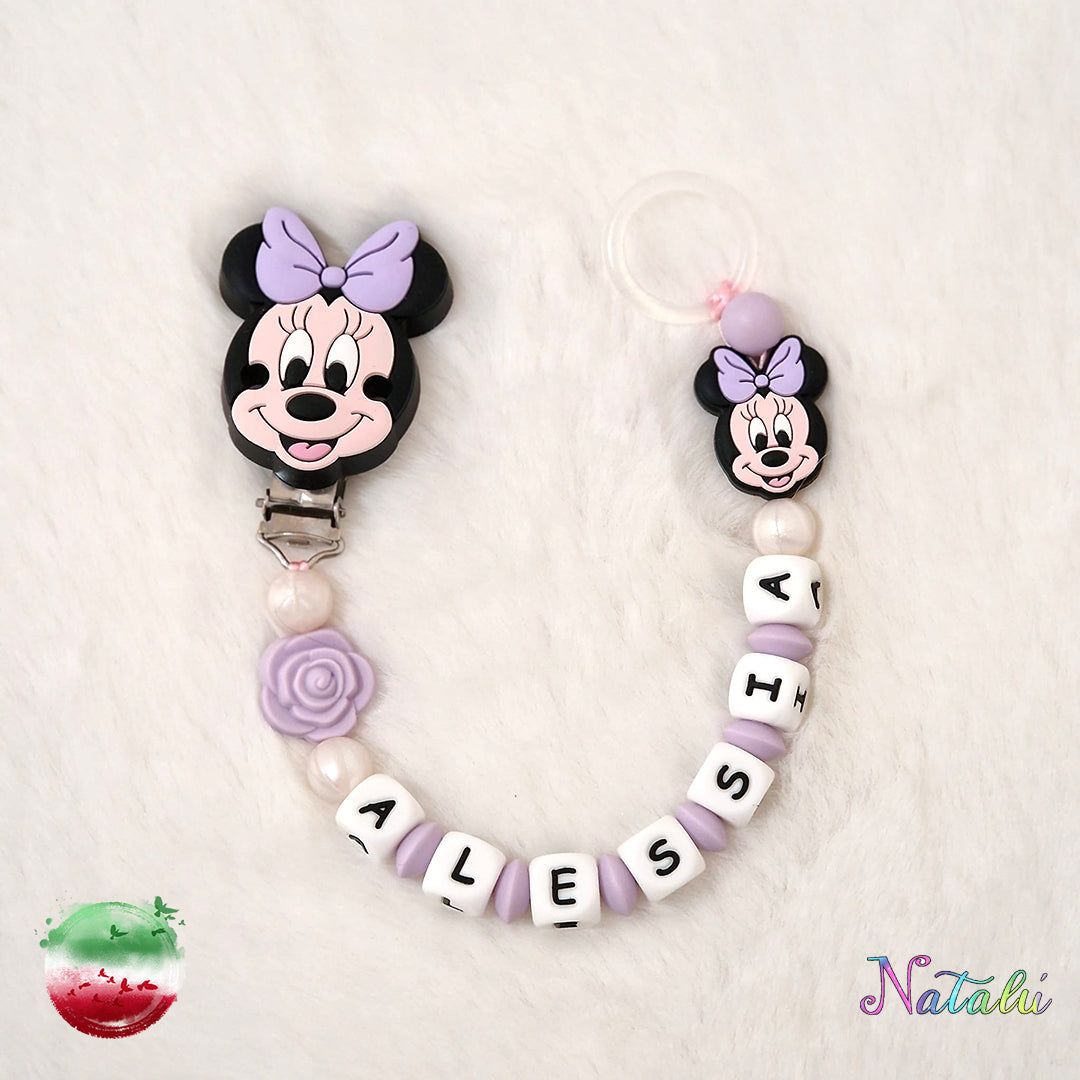 Personalized Mickey Mouse Pacifier Chain