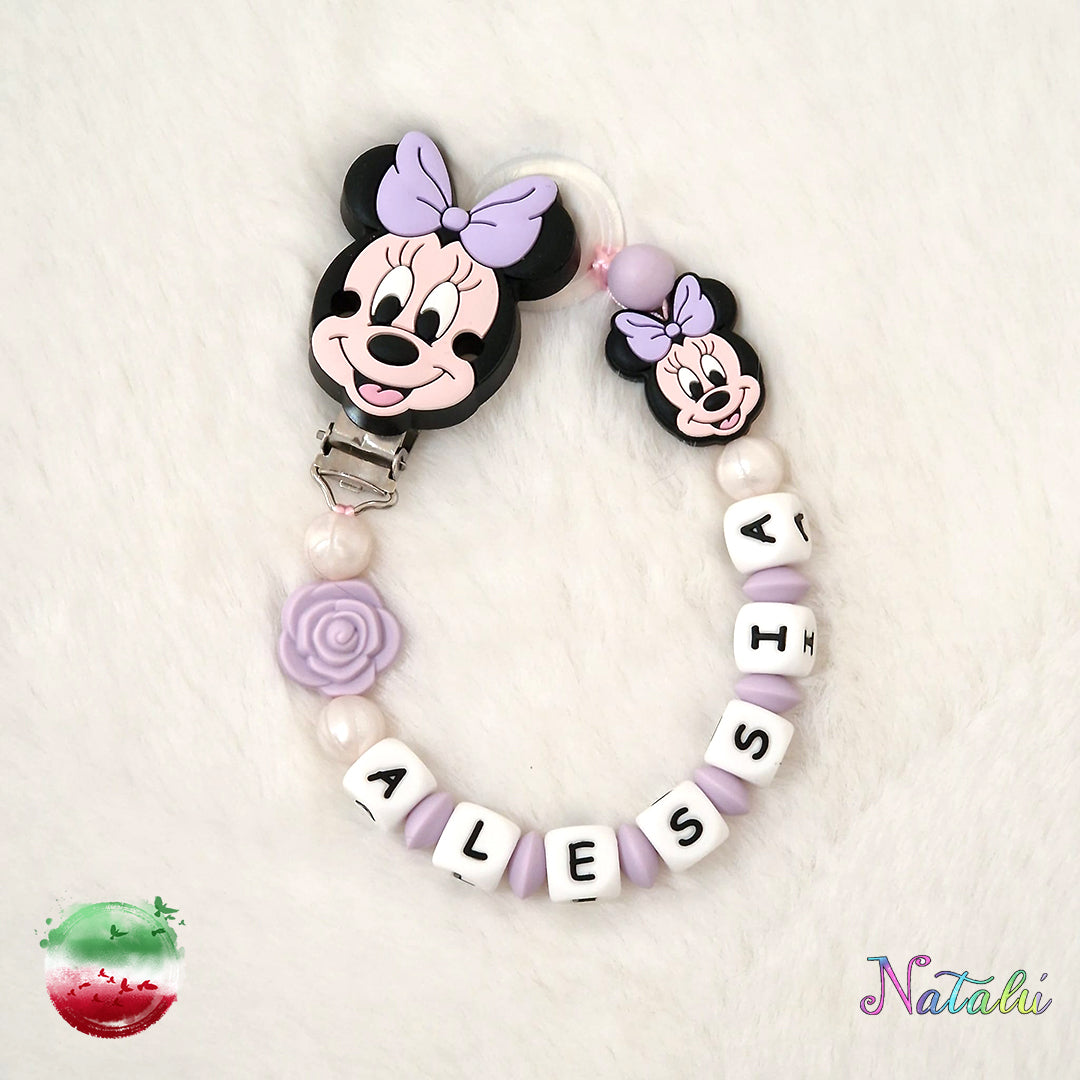 Personalisierte Mickey Mouse Schnullerkette