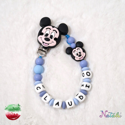 Personalisierte Mickey Mouse Schnullerkette