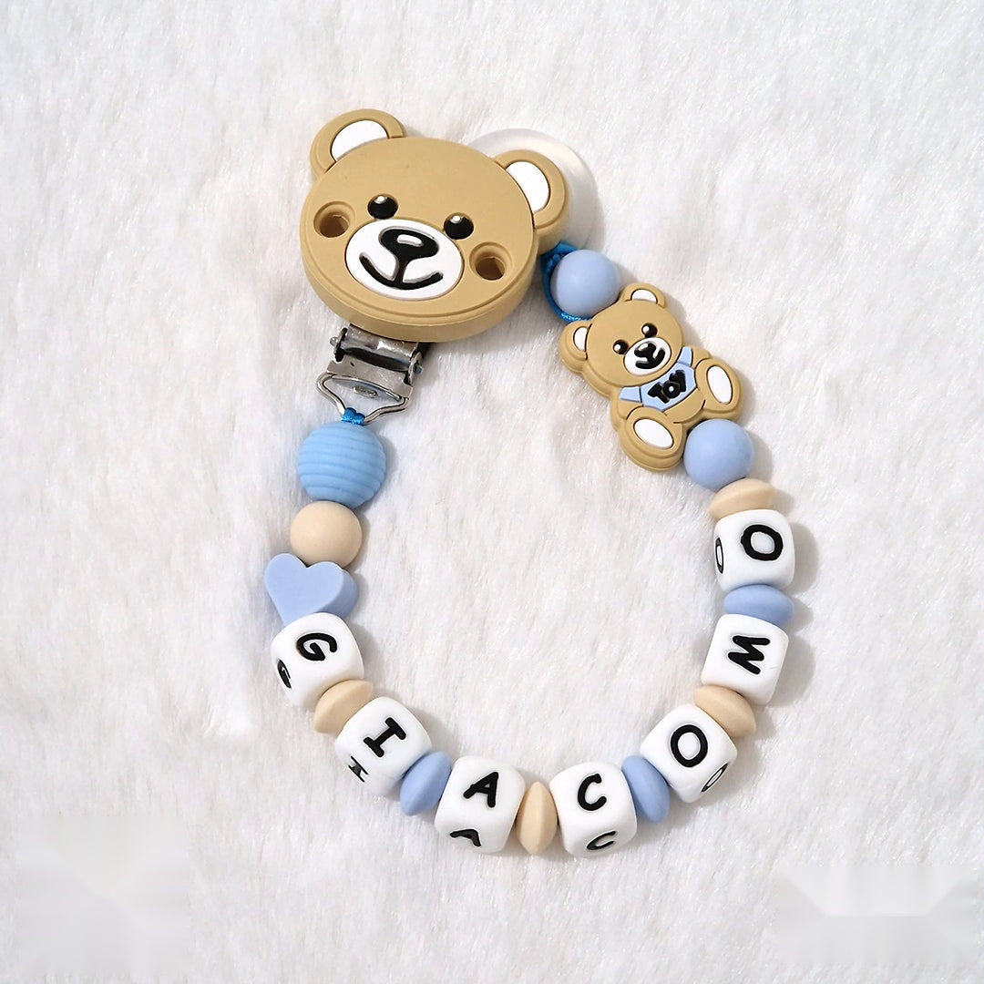 Catenella Portaciuccio Personalizzata Moschino Crema