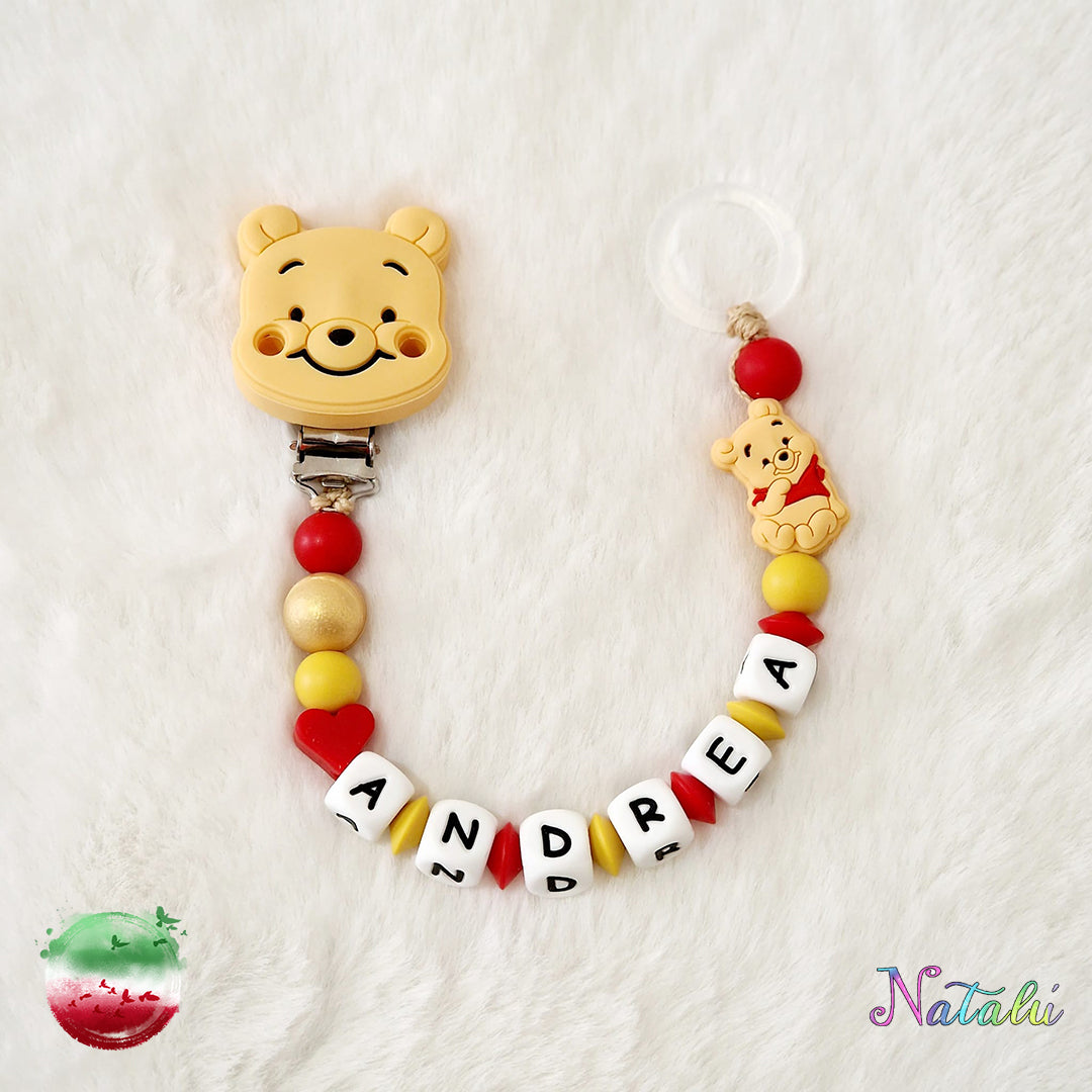 Personalized Winnie the Pooh Pacifier Chain