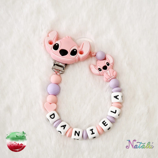 Personalized Stitch Pacifier Chain