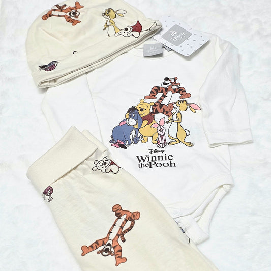 Completo Neonato Disney Winnie the Pooh 3 Pezzi
