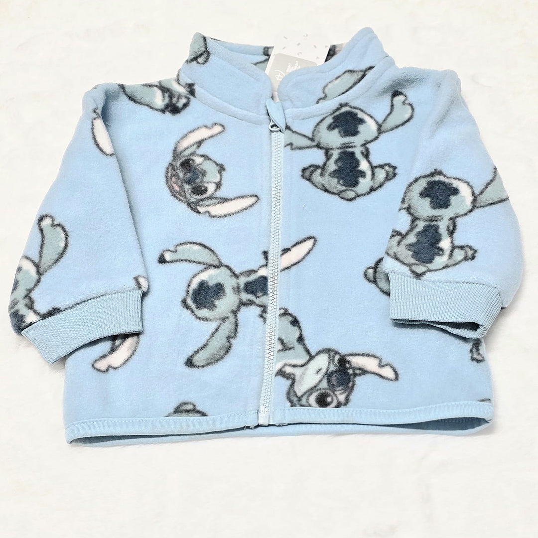 Felpa Neonato Disney Stitch Azzurra
