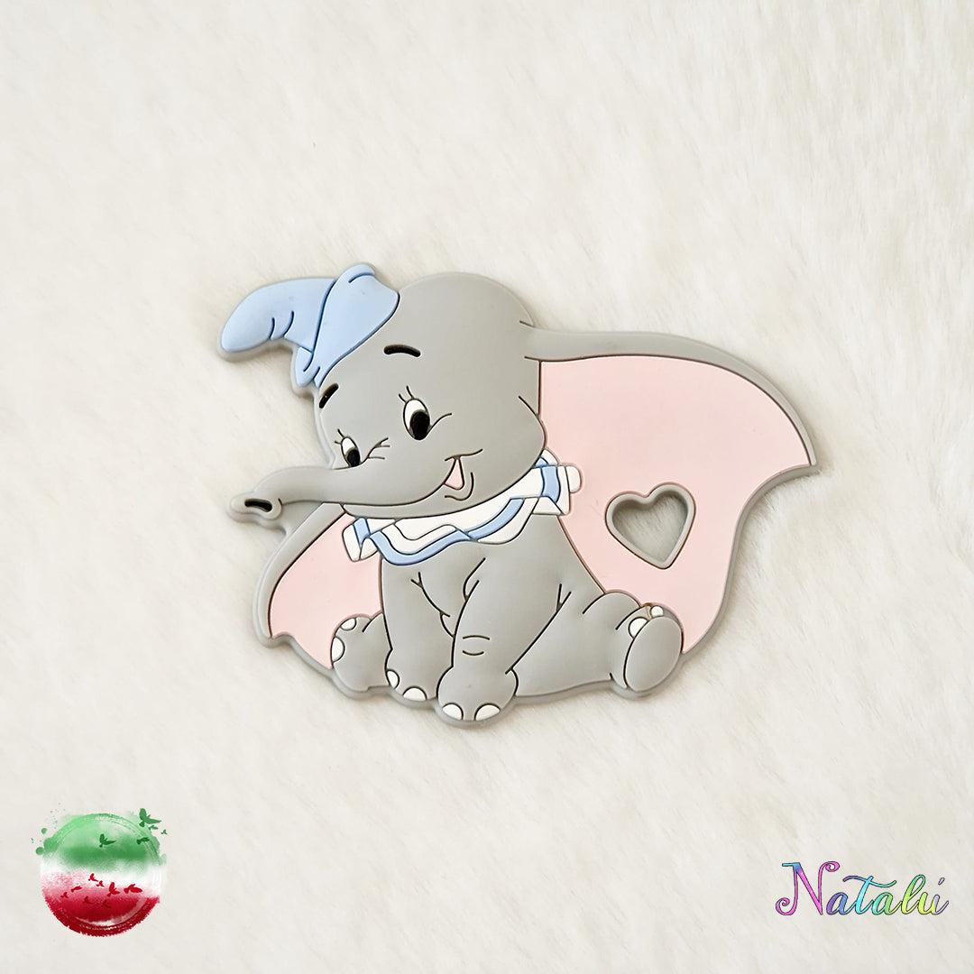 Personalized Dumbo Light Blue Pacifier Chain