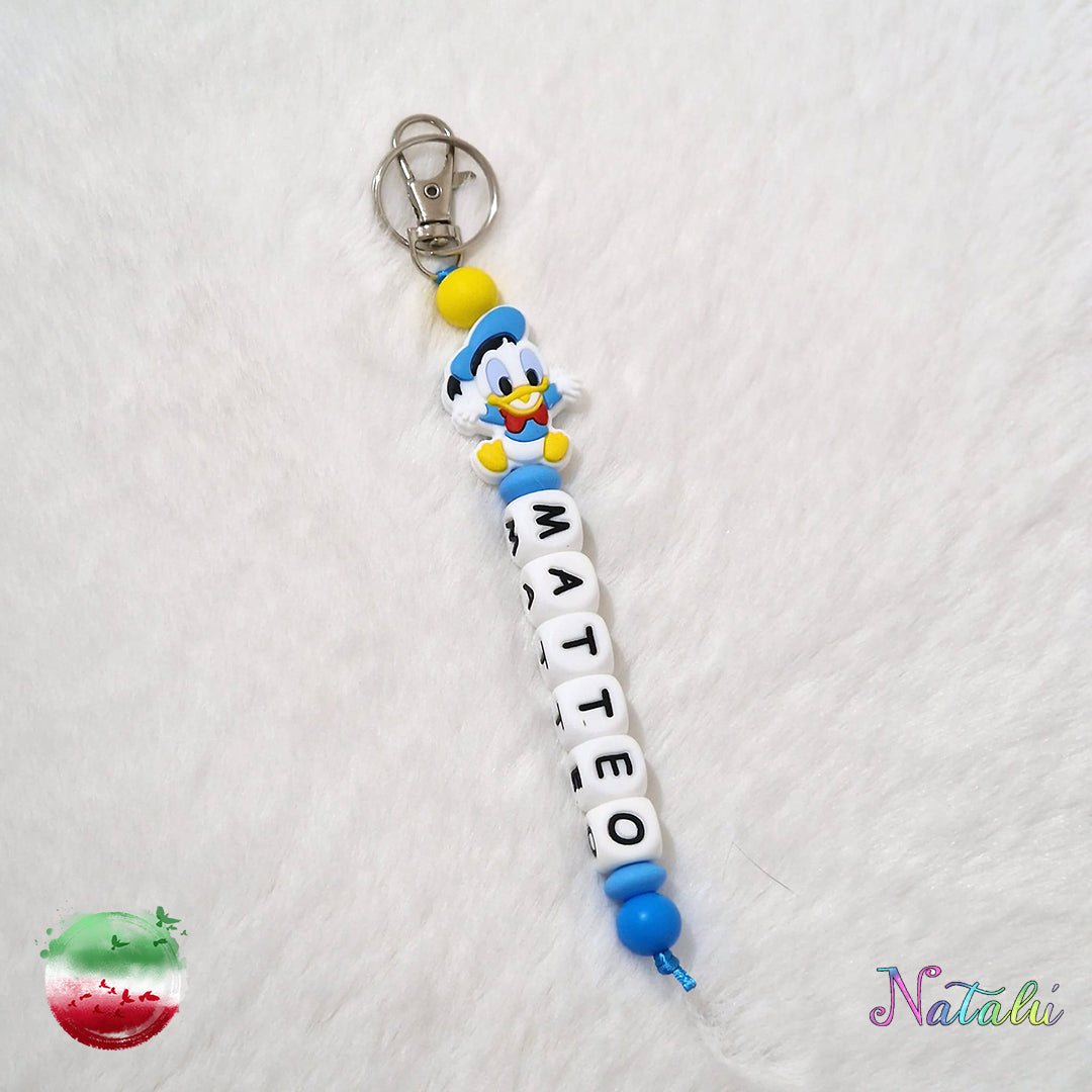 Donald Duck Personalized Keyring