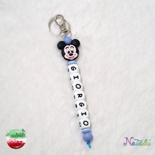 Personalized Mickey Mouse Keyring