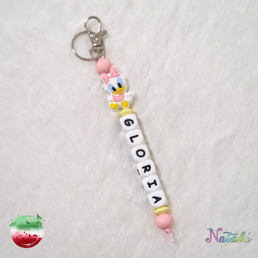 Daisy Duck Personalized Keyring