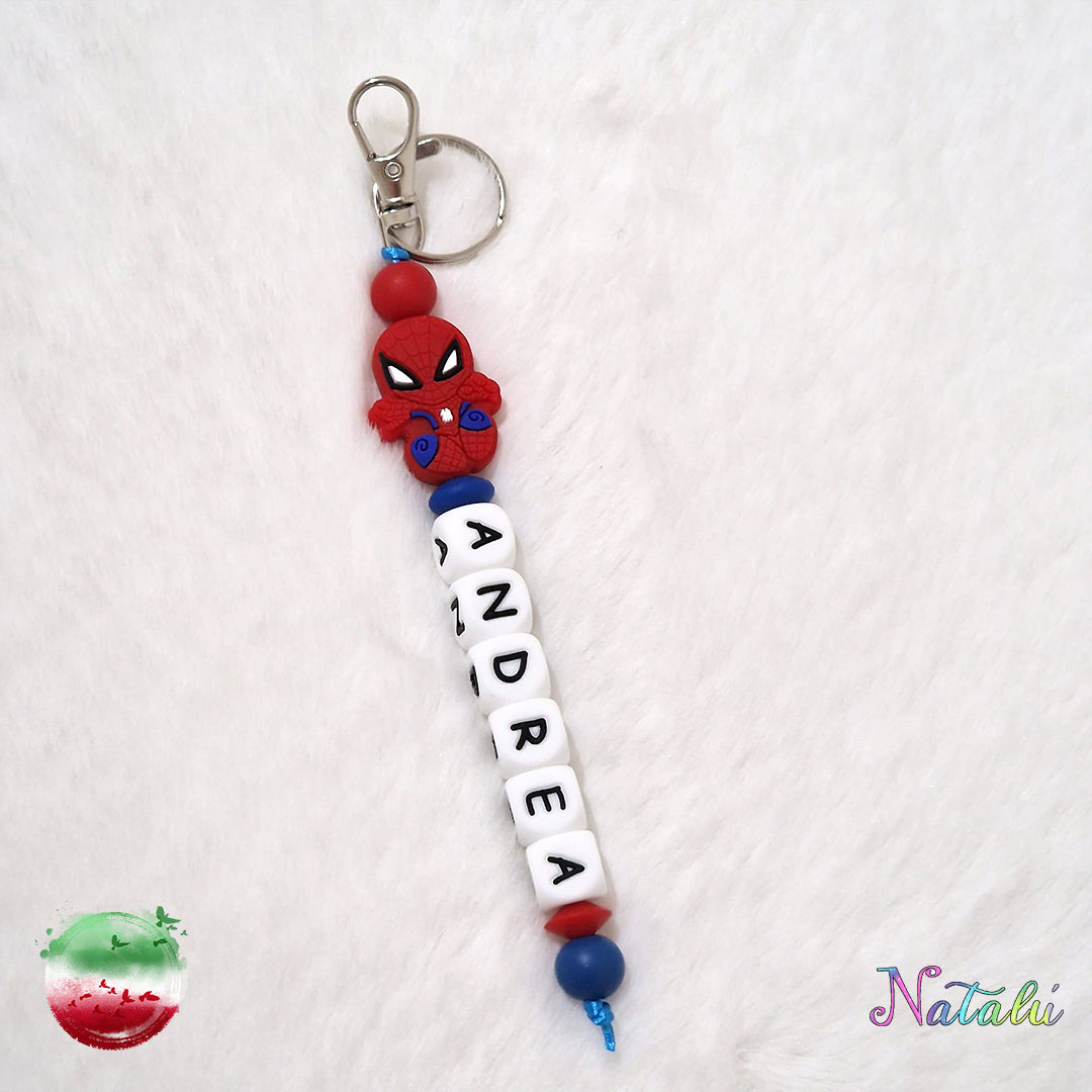 Personalized Spiderman Keyring